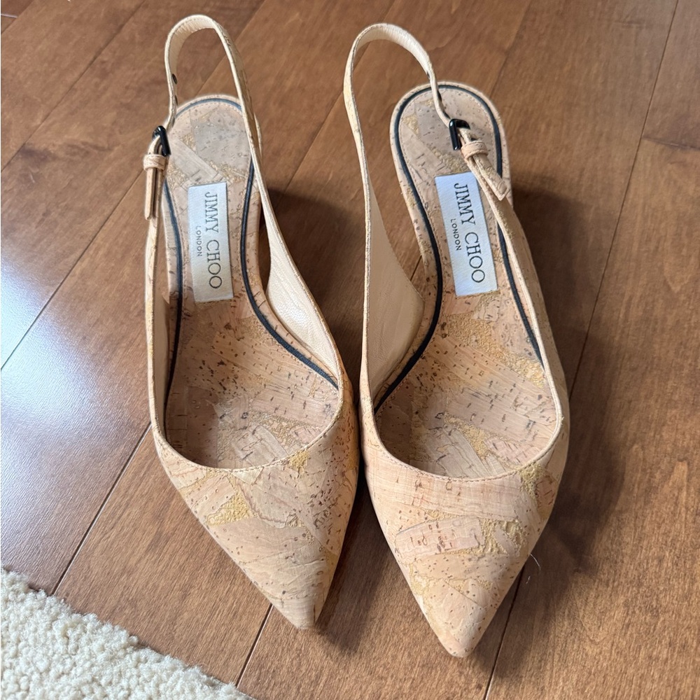 Jimmy Choo Cork Slingback Heels